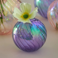 Spiral Glass Mini Ball Vase (3 Pack) - Image 3