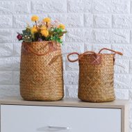 Woven Storage Baskets with Handles - Image 3