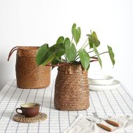 Woven Storage Baskets with Handles - Image 4