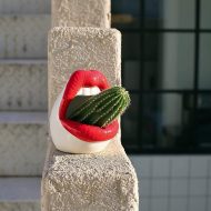 Pucker Up Lips Ceramic Planter - Image 14