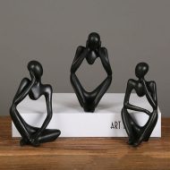 Abstract Thinker Figurine Sculpture - Image 7
