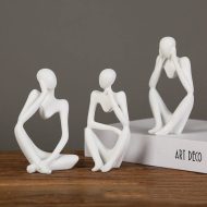 Abstract Thinker Figurine Sculpture - Image 6