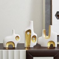 Abstract in Gold Vases - Image 3