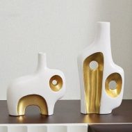 Abstract in Gold Vases - Image 4