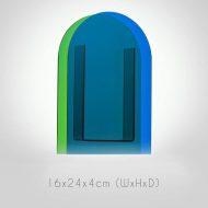 Colorful Acrylic Geometric Flower Vase - Image 4