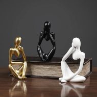 Abstract Thinker Figurine Sculpture - Image 4