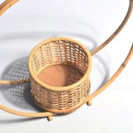 Hand-Woven Bamboo Hanging Planter Basket - Image 5