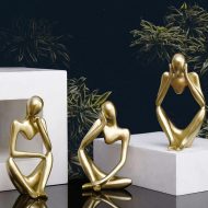 Abstract Thinker Figurine Sculpture - Image 9