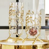 Golden Leaf Vase - Image 2