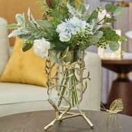 Golden Leaf Vase - Image 3