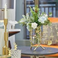 Golden Leaf Vase - Image 9