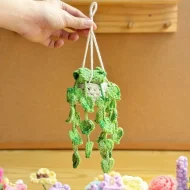 Pothos Car Hanging Plant Crochet Pattern - Flower Basket pothos car hanging crochet pattern — photo 6