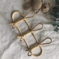 Rattan Trio Hook Wall Hanger - Image 2