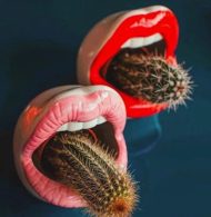 Pucker Up Lips Ceramic Planter - Image 9