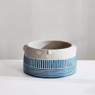Native Tribal Pattern Ceramic Face Planter - Image 18