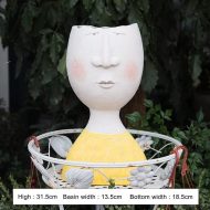 Caricature Portrait Face Figurine Sculpture Planter - Image 13