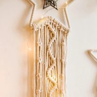 Night Sky Macrame Dreamcatcher Hanging Tapestry - Image 5