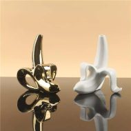Ceramic Peeled Banana Flower Vase - Image 4