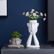 Emotional Faces Planter Sculpture Trio - Image 7