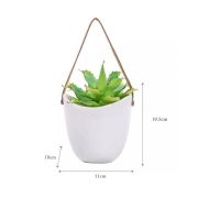 Ceramic Satchel Hanging Planters - Image 11