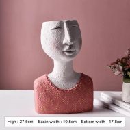 Caricature Portrait Face Figurine Sculpture Planter - Image 17