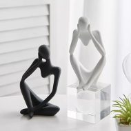 Abstract Thinker Figurine Sculpture - Image 2