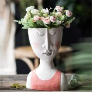 Caricature Portrait Face Figurine Sculpture Planter - Image 14