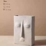 Abstract Face Ceramic Vase - Image 12