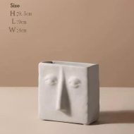 Abstract Face Ceramic Vase - Image 7