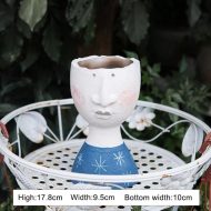 Caricature Portrait Face Figurine Sculpture Planter - Image 7