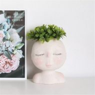Peaceful Dream Sleeping Face Planter Vase - Image 15