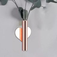 Modern Wall Mounted Metal Tube Vase - Image 7