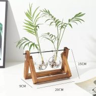 Glass Propagation Vase with A-Frame Wooden Stand - Image 10