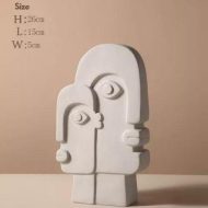 Abstract Face Ceramic Vase - Image 5