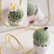 Ceramic Flowerpot with Metal Wall Mount - Image 19