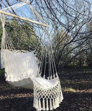 Handmade Macrame Hanging Hammock Swing Chair - Image 3
