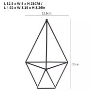 2-Piece Geometric Wall Mural, Mounted Air Plant Hangers - Image 6