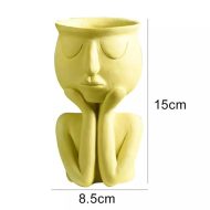 Cupping Face Resting Ceramic Planter - Image 11