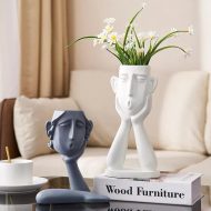 Emotional Faces Planter Sculpture Trio - Image 8