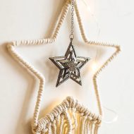 Night Sky Macrame Dreamcatcher Hanging Tapestry - Image 4