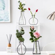 Minimal Iron Line Vase Holder - Image 2
