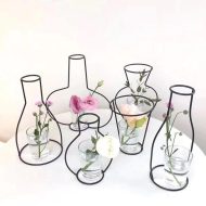 Minimal Iron Line Vase Holder - Image 7