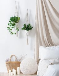 4-Piece Handmade Boho Macrame Plant Hanger Set - Image 4