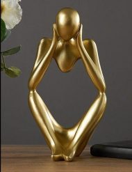 Abstract Thinker Figurine Sculpture - Image 12