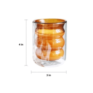 Double Wall Insulated Bubble Glass Cup - Image 15