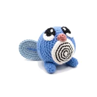 Poliwag reversible crochet pattern — a left side view of the Poliwag amigurumi
