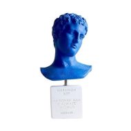 Blue David's Head Bust Statue - Image 5