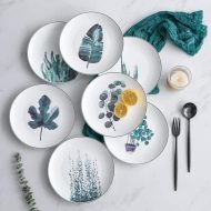 Tropical Minimalist Ceramic Plates - Image 2