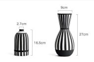 Scandi White & Black Ceramic Vase - Image 11