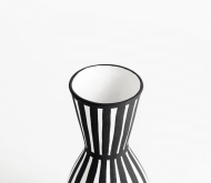 Scandi White & Black Ceramic Vase - Image 8